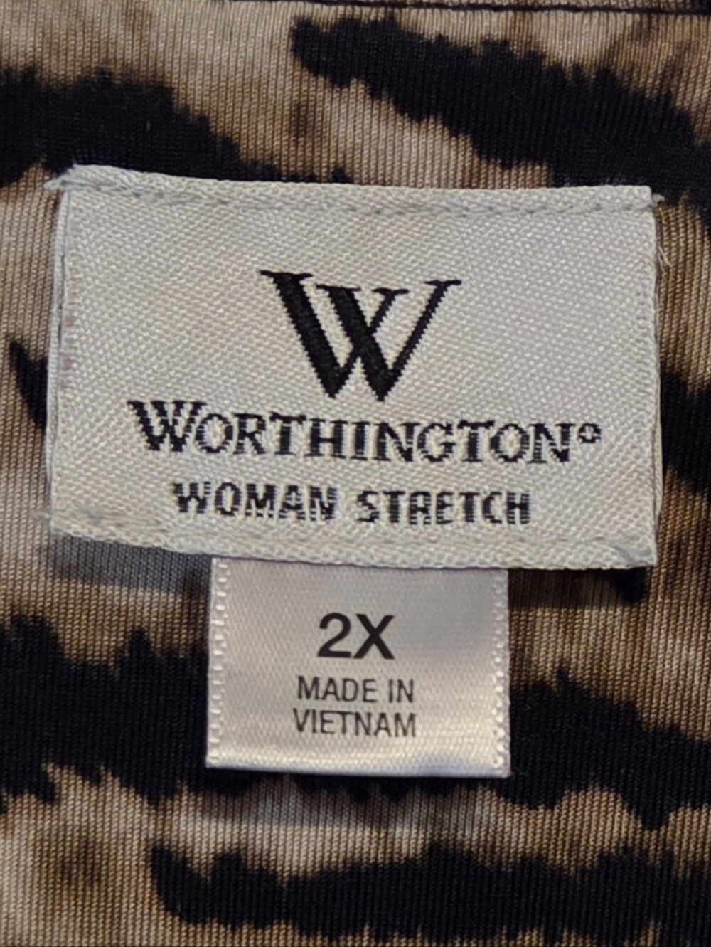 Worthington Tiger Print Blouse - Picture 5 of 6